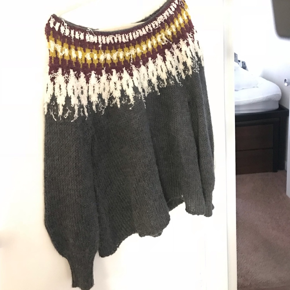 Free people off the shoulder sweater